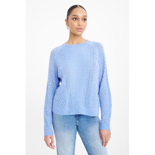 Sweter nierozpinany damski niebieski ze sklepu 5.10.15 w kategorii Swetry damskie - zdjęcie 170642212
