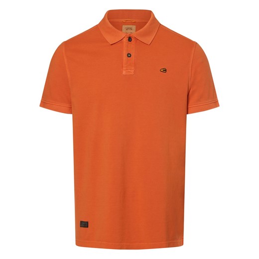 Camel Active Męska koszulka polo Mężczyźni Bawełna pomarańczowy jednolity ze sklepu vangraaf w kategorii T-shirty męskie - zdjęcie 170642503