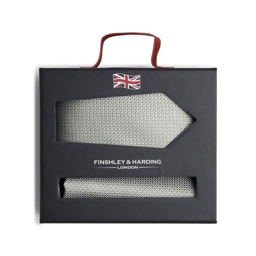 Finshley & Harding London Krawat i poszetka z jedwabiu Mężczyźni Jedwab Finshley & Harding London ONE SIZE vangraaf