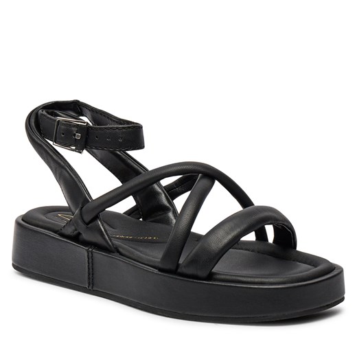 Sandały Clarks Alda Cross 26176254 Black Leather Clarks 38 eobuwie.pl