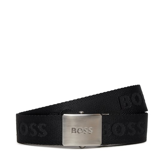 Pasek Męski Boss Icon Ro J Sz35 50481646 Czarny ze sklepu eobuwie.pl w kategorii Paski męskie - zdjęcie 170643444