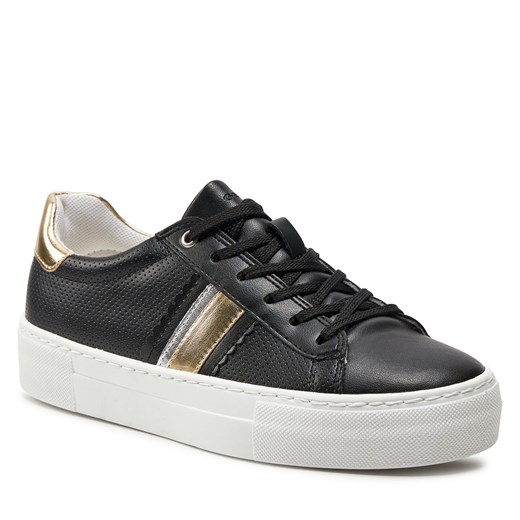 Geox buty sportowe damskie sneakersy czarne