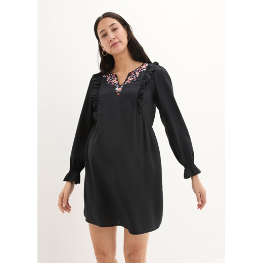 Sukienka ciążowa i do karmienia piersią, z haftem ze sklepu bonprix w kategorii Sukienki ciążowe - zdjęcie 170650562