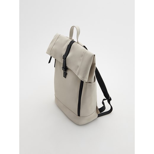 Reserved - Wodoodporny plecak - złamana biel ze sklepu Reserved w kategorii Plecaki - zdjęcie 170651212