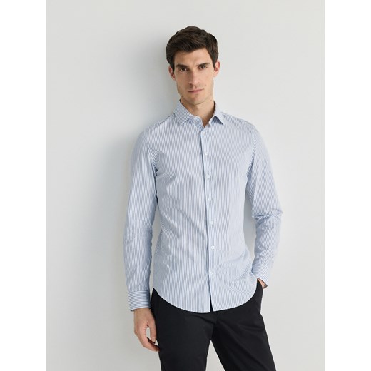 Reserved - Koszula slim fit - niebieski ze sklepu Reserved w kategorii Koszule męskie - zdjęcie 170651431