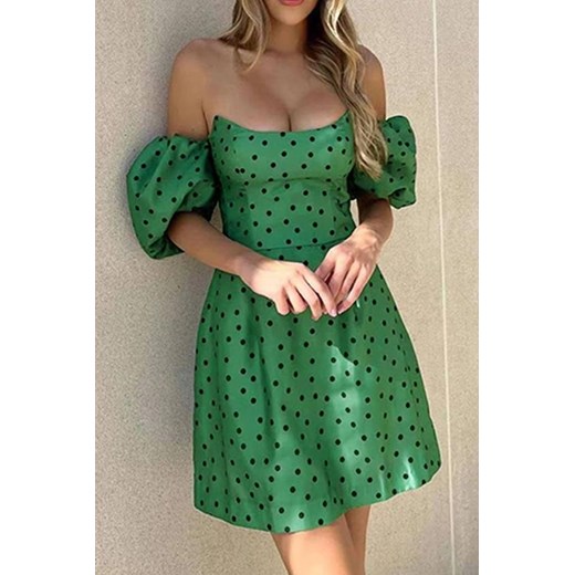 Sukienka BOMBETA GREEN ze sklepu Ivet Shop w kategorii Sukienki - zdjęcie 170651782