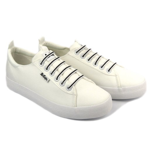 Trampki, tenisówki damskie - Lee Cooper LCW-24-31-2184L, białe Lee Cooper 39 ulubioneobuwie