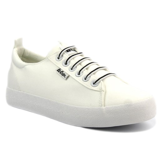 Trampki, tenisówki damskie - Lee Cooper LCW-24-31-2184L, białe Lee Cooper 39 ulubioneobuwie