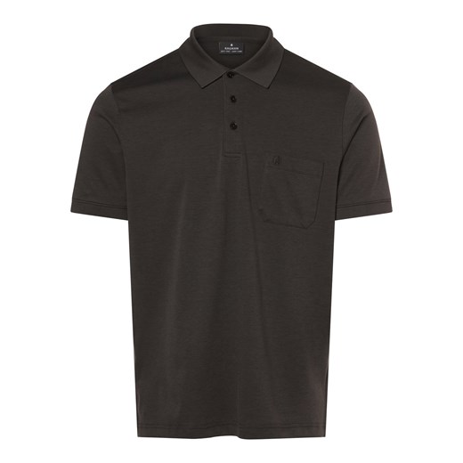Ragman Męska koszulka polo Mężczyźni antracytowy jednolity ze sklepu vangraaf w kategorii T-shirty męskie - zdjęcie 170654960