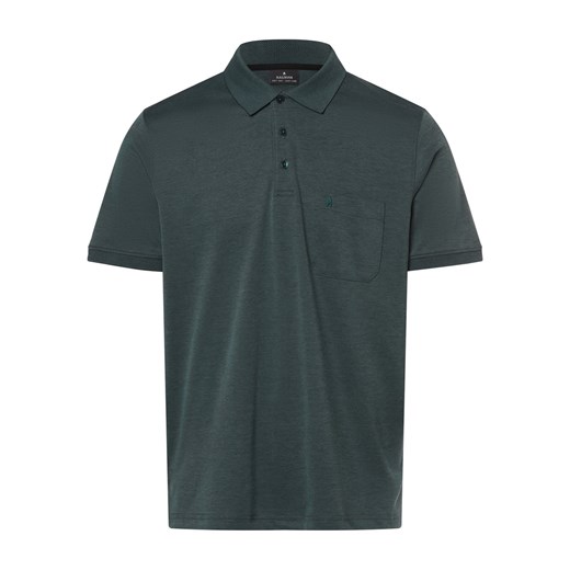 Ragman Męska koszulka polo Mężczyźni petrol jednolity ze sklepu vangraaf w kategorii T-shirty męskie - zdjęcie 170654964