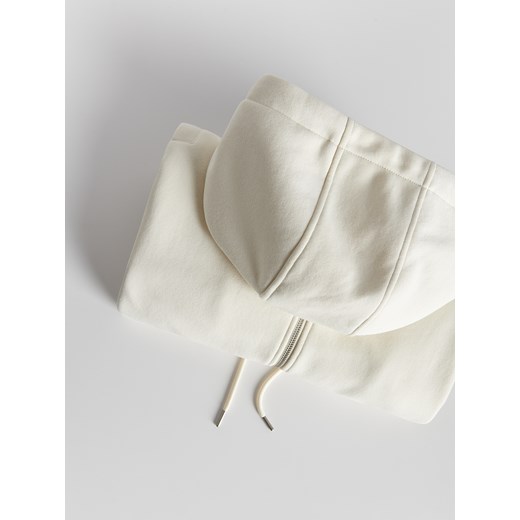 Reserved - Rozpinana bluza z kapturem - złamana biel ze sklepu Reserved w kategorii Bluzy męskie - zdjęcie 170655414