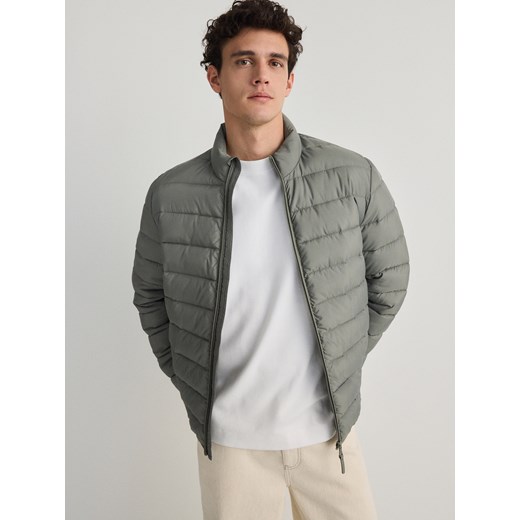 Reserved - Pikowana kurtka ze stójką - jasnozielony ze sklepu Reserved w kategorii Kurtki męskie - zdjęcie 170655494