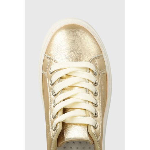 Buty sportowe damskie Answear Lab złote na platformie 