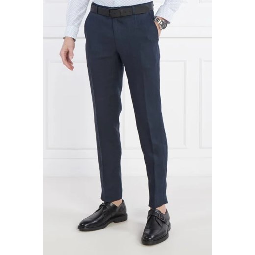Joop! Lniane spodnie chino JT-18Hank | Slim Fit Joop! 56 Gomez Fashion Store