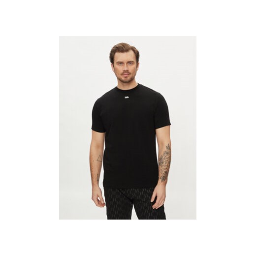 KARL LAGERFELD T-Shirt 755034 542221 Czarny Regular Fit ze sklepu MODIVO w kategorii T-shirty męskie - zdjęcie 170659341