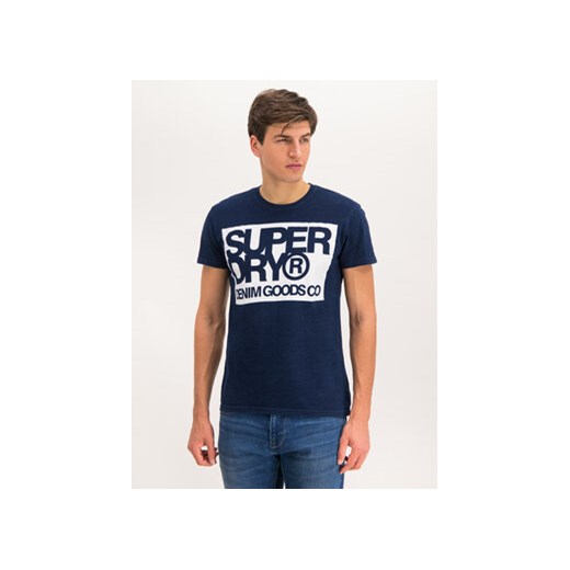 Superdry T-Shirt M1000003A Granatowy Regular Fit ze sklepu MODIVO w kategorii T-shirty męskie - zdjęcie 170659693