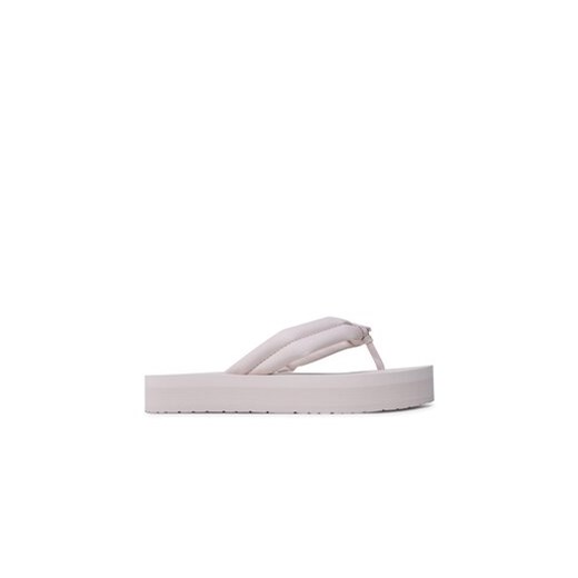 Calvin Klein Japonki Flatform Flip Flop W/Hw HW0HW01503 Beżowy ze sklepu MODIVO w kategorii Klapki damskie - zdjęcie 170663810