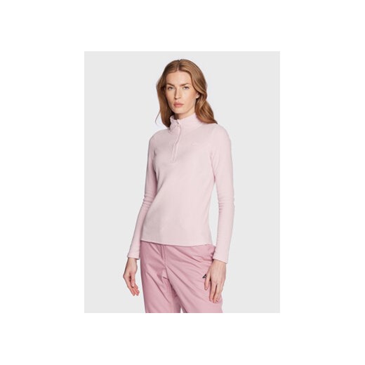 4F Polar H4Z22-BIDP010 Różowy Slim Fit ze sklepu MODIVO w kategorii Bluzy damskie - zdjęcie 170663863