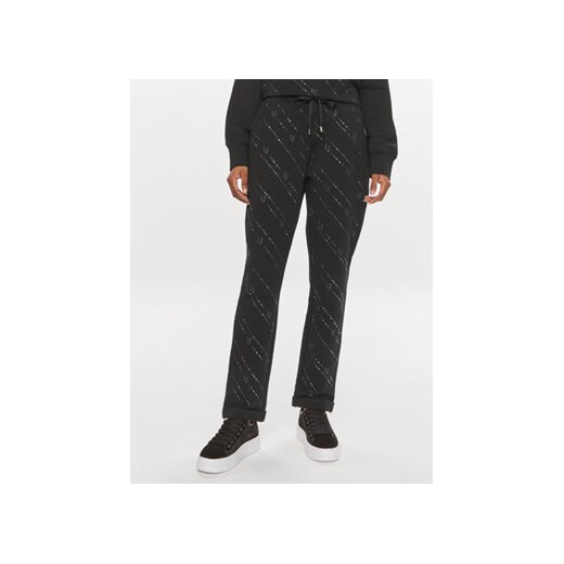 Liu Jo Sport Spodnie dresowe TA4172 FS090 Czarny Regular Fit ze sklepu MODIVO w kategorii Spodnie damskie - zdjęcie 170663953