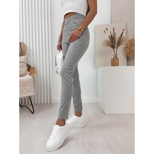 spodnie conia szare l/xl ze sklepu UBRA w kategorii Spodnie damskie - zdjęcie 170664413