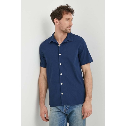PS Paul Smith koszula męska kolor niebieski regular M2R.114R.M22050 ze sklepu ANSWEAR.com w kategorii Koszule męskie - zdjęcie 170664580