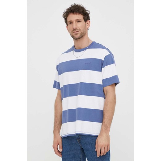 Levi&apos;s t-shirt bawełniany męski kolor niebieski wzorzysty ze sklepu ANSWEAR.com w kategorii T-shirty męskie - zdjęcie 170664893