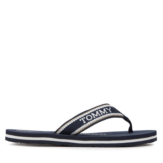 Japonki Tommy Hilfiger Hilfiger Beach Sandal FW0FW07905 Space Blue DW6 Tommy Hilfiger 38 eobuwie.pl