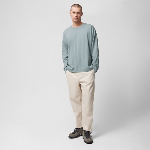 Męski longsleeve z nadrukiem Outhorn OTHWSS24TLONM280 - morski Outhorn Sportstylestory.com