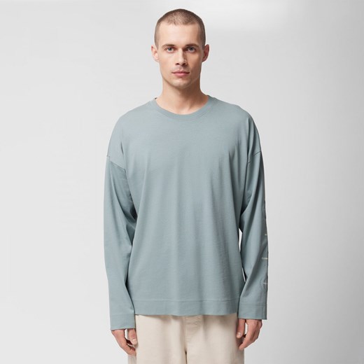 Męski longsleeve z nadrukiem Outhorn OTHWSS24TLONM280 - morski Outhorn Sportstylestory.com