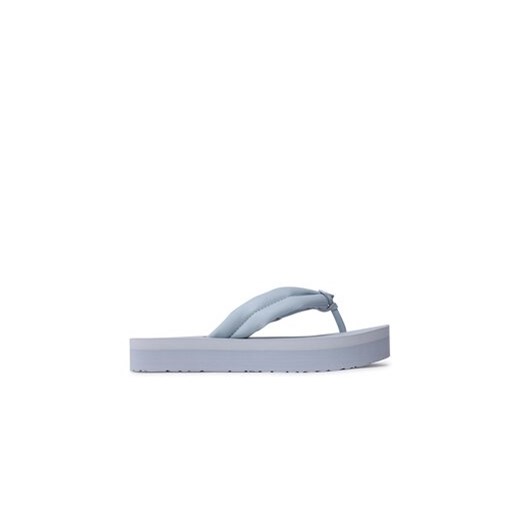 Calvin Klein Japonki Flatform Flip Flop W/Hw HW0HW01503 Niebieski ze sklepu MODIVO w kategorii Klapki damskie - zdjęcie 170667003