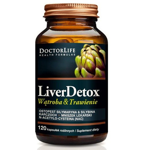 Liver Detox ochrona wątroby suplement diety 120 kapsułek Doctor Life uniwersalny www.ichester.pl