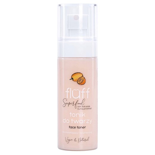 Fluff Superfood Face Toner Brightening rozświetlający tonik do twarzy Kwasy AHA Fluff uniwersalny www.ichester.pl
