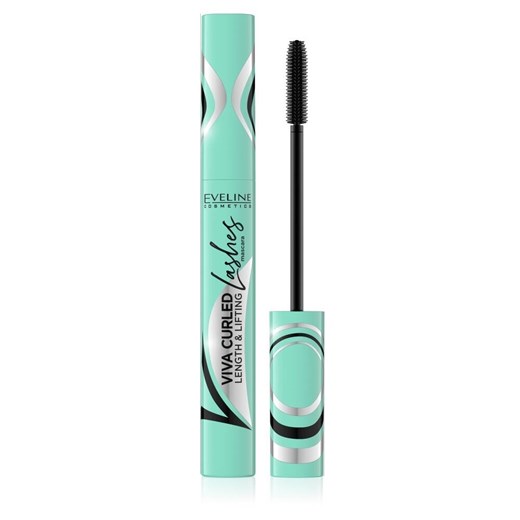 Eveline Cosmetics Viva Curled Lashes Mascara wydłużający tusz do rzęs Black 10ml uniwersalny www.ichester.pl