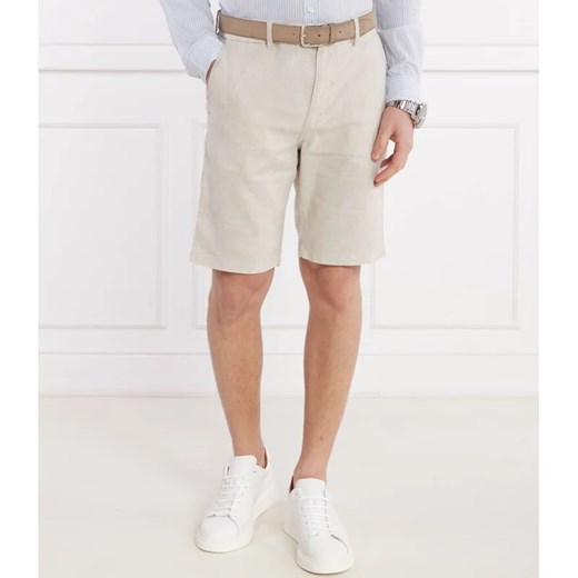 BOSS ORANGE Lniane szorty Chino | Tapered fit 31 Gomez Fashion Store