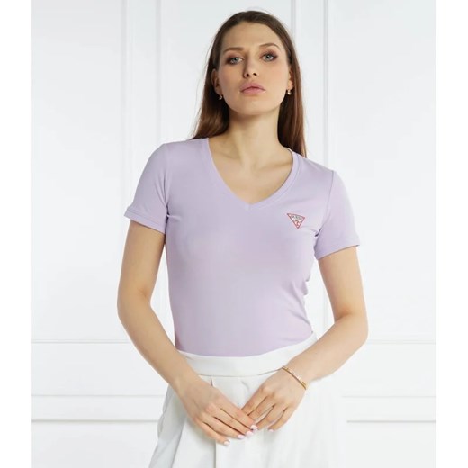 GUESS T-shirt VN MINI TRIANGLE | Slim Fit ze sklepu Gomez Fashion Store w kategorii Bluzki damskie - zdjęcie 170683462