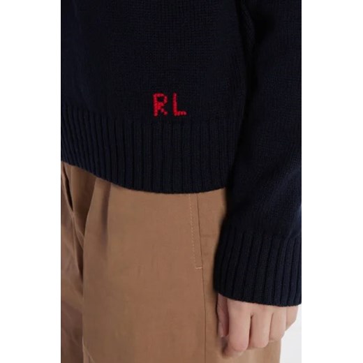Sweter damski Polo Ralph Lauren z okrągłym dekoltem w nadruki 