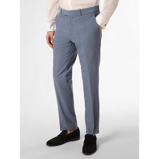 Carl Gross Spodnie - Sendrik Mężczyźni Regular Fit jasnoniebieski jednolity ze sklepu vangraaf w kategorii Spodnie męskie - zdjęcie 170685371