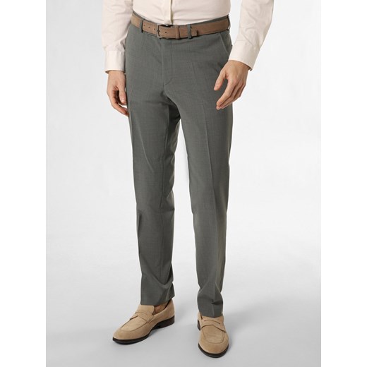 Carl Gross Spodnie - Sendrik Mężczyźni Regular Fit trzcinowy jednolity ze sklepu vangraaf w kategorii Spodnie męskie - zdjęcie 170685373