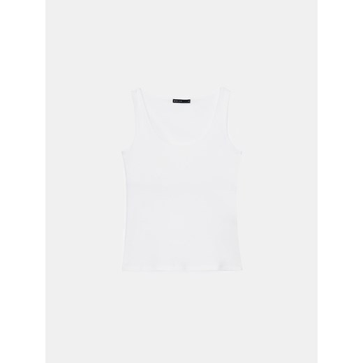 Mohito - Top na szerokich ramiączkach - biały ze sklepu Mohito w kategorii Bluzki damskie - zdjęcie 170686814