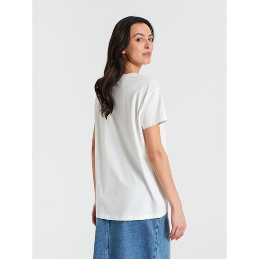 Biała bluzka damska Sinsay bawełniana 