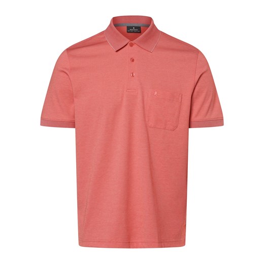 Ragman Męska koszulka polo Mężczyźni koralowy marmurkowy ze sklepu vangraaf w kategorii T-shirty męskie - zdjęcie 170695062