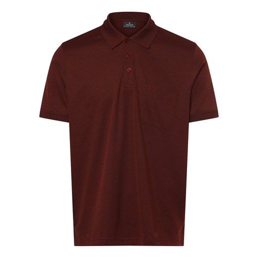 Ragman Męska koszulka polo Mężczyźni bordowy marmurkowy ze sklepu vangraaf w kategorii T-shirty męskie - zdjęcie 170695063
