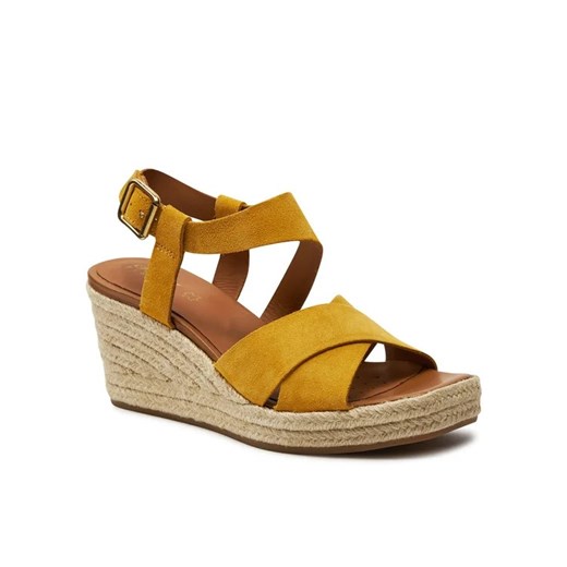 Espadryle damskie Geox na koturnie na lato casualowe 