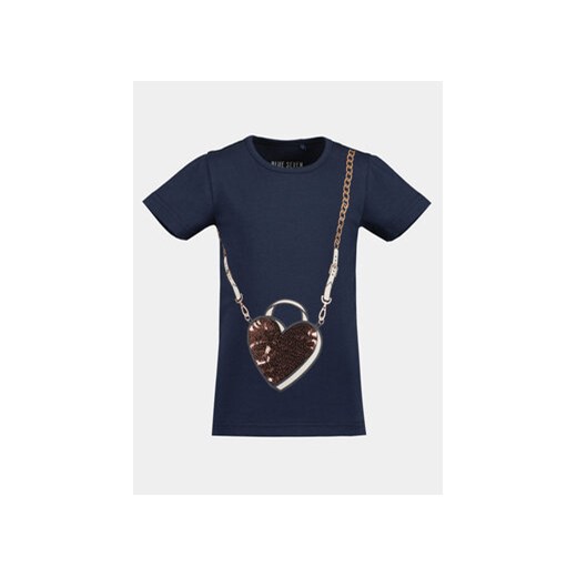 Blue Seven T-Shirt 702312 X Granatowy Regular Fit ze sklepu MODIVO w kategorii Bluzki dziewczęce - zdjęcie 170696371