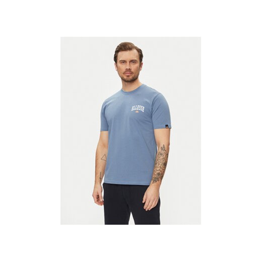 Ellesse T-Shirt Harvardo SHV20245 Niebieski Regular Fit ze sklepu MODIVO w kategorii T-shirty męskie - zdjęcie 170696470