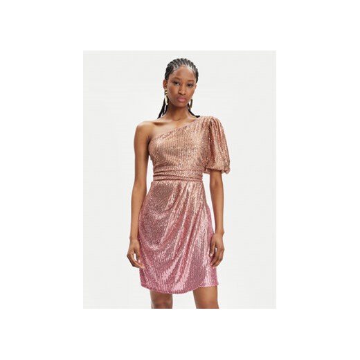 Fracomina Sukienka koktajlowa FQ24SD1009W70601 Różowy Regular Fit ze sklepu MODIVO w kategorii Sukienki - zdjęcie 170696543
