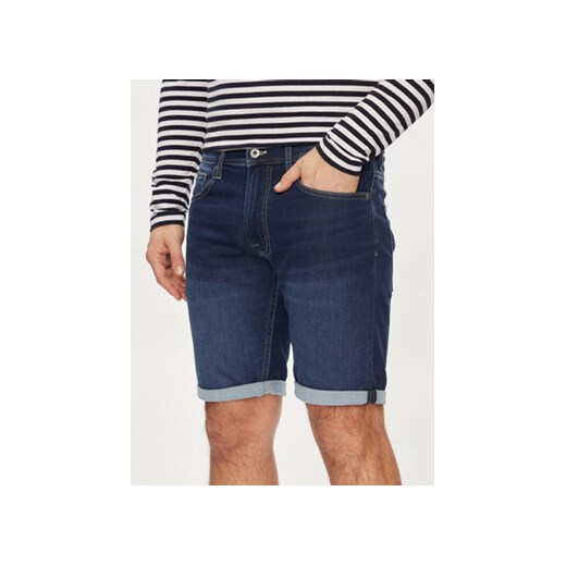 Pepe Jeans Szorty jeansowe Slim Gymdigo Short PM801075DP4 Niebieski Slim Fit ze sklepu MODIVO w kategorii Spodenki męskie - zdjęcie 170696784