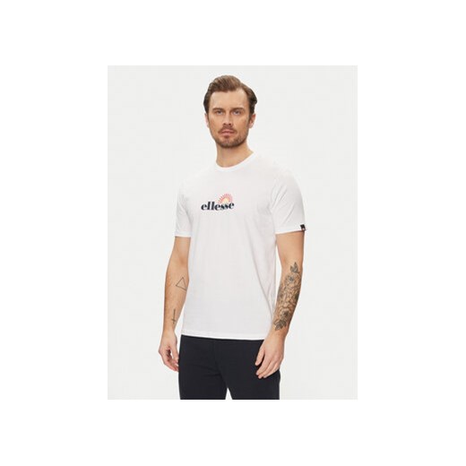 Ellesse T-Shirt Trea SHV20126 Biały Regular Fit ze sklepu MODIVO w kategorii T-shirty męskie - zdjęcie 170697190