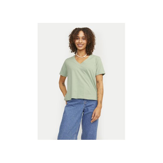 JJXX T-Shirt Annie 12255655 Zielony Regular Fit ze sklepu MODIVO w kategorii Bluzki damskie - zdjęcie 170697310