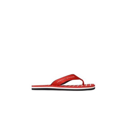 Tommy Hilfiger Japonki Essential Rope Sandal FW0FW07142 Czerwony ze sklepu MODIVO w kategorii Klapki damskie - zdjęcie 170697382